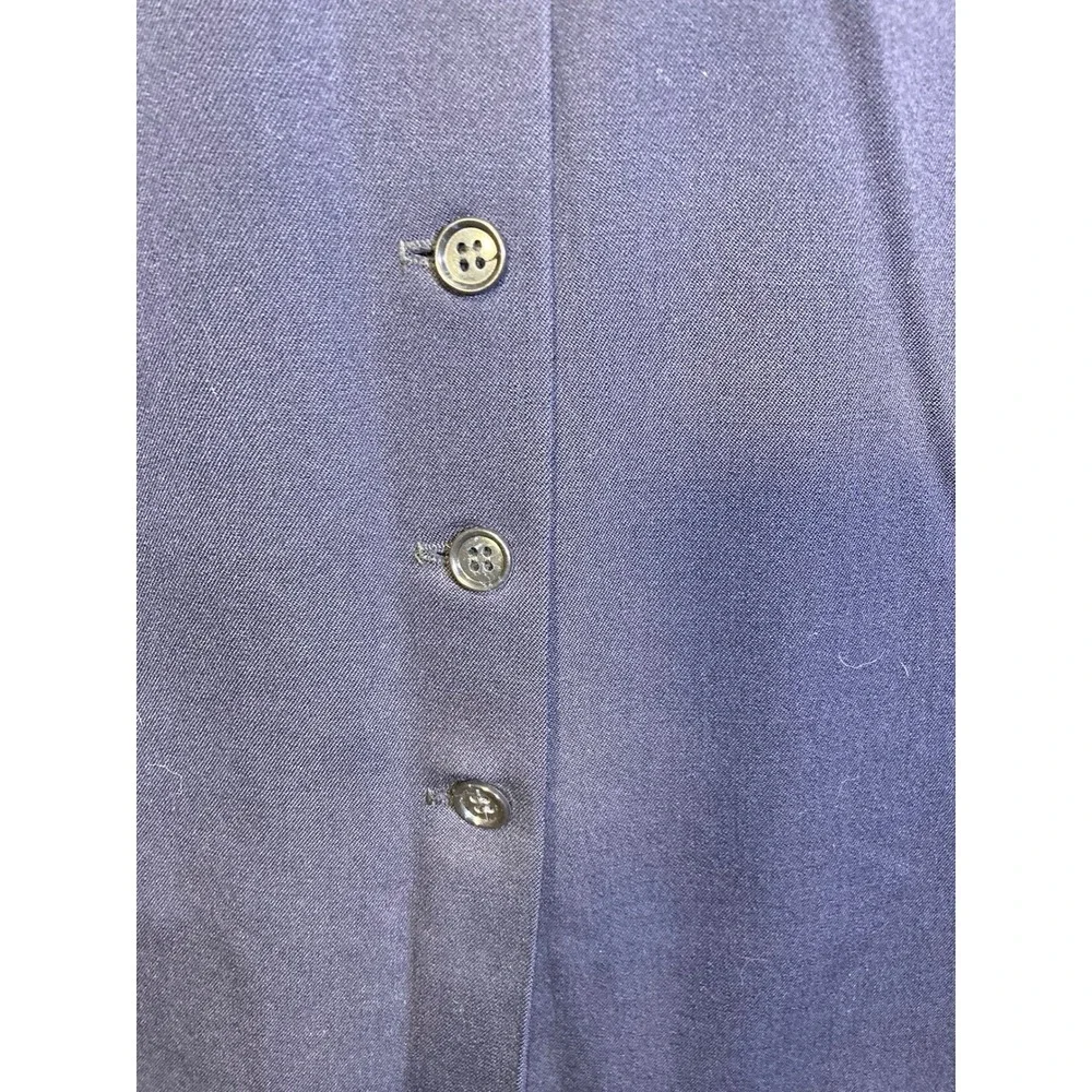 Austin Reed of‎ Regent Street Blue Virgin Wool Midi Skirt Tailored Button USA 6